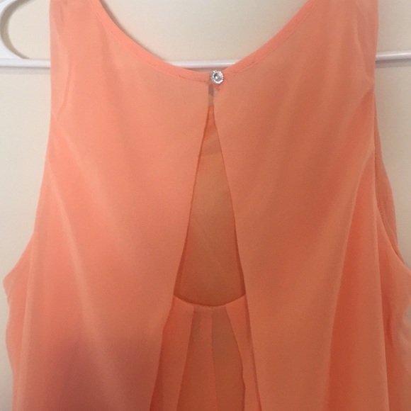 Beautiful cantaloupe chiffon dress - Picture 7 of 7